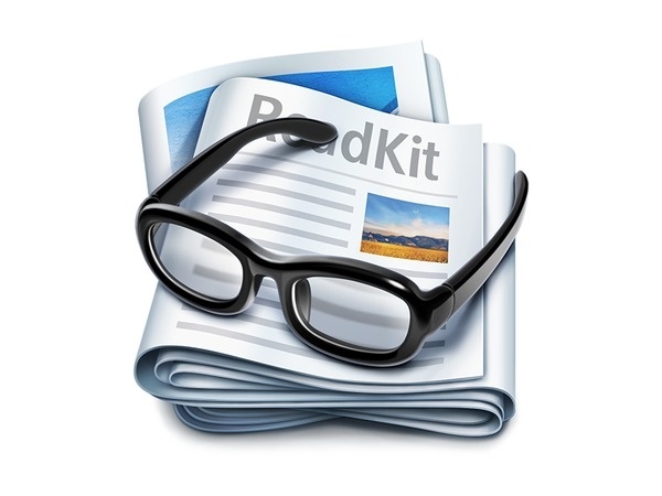 ReadKit Mac App Icon #glasses #news #icon #rss #ramotion #design #newspaper #feed #glass #app #magazine #mac
