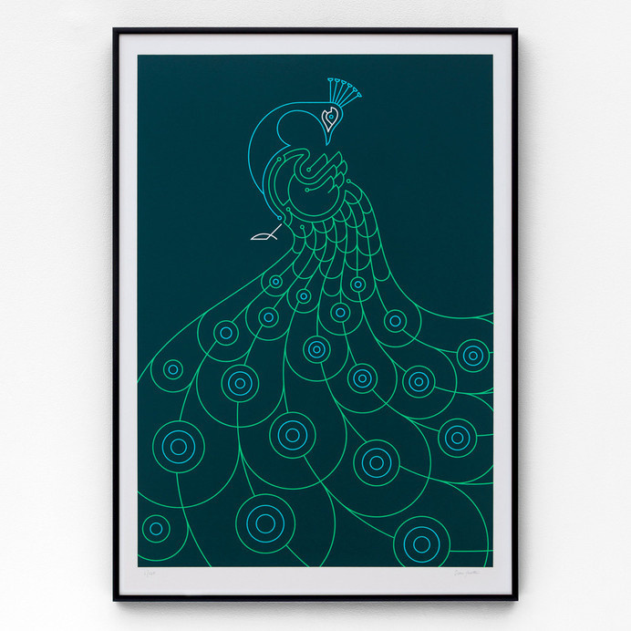 Peacock #print #poster