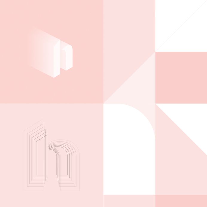 Hutch Interior Design App Logotype Wordmark Re-Design on Behance