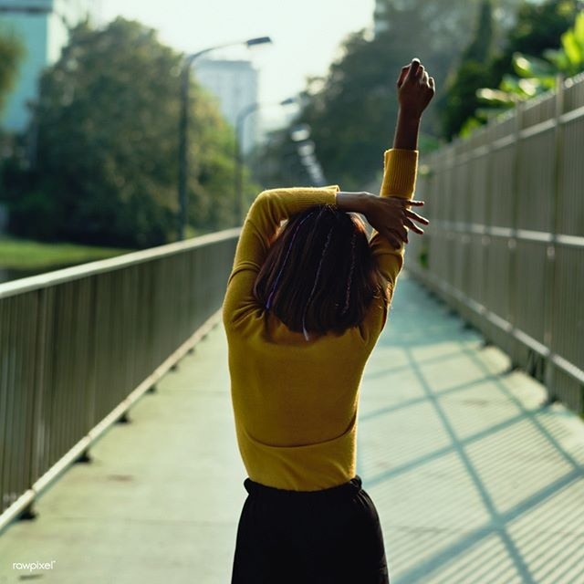 Good morning 💛 !  Be inspired by Rawpixel.com  #morning #stretch #woman #road #way #career #realimage #social #branding #socialmedia #