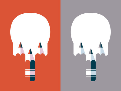 Two Skulls by Timo Meyer #illustration #vector #skull #shirt