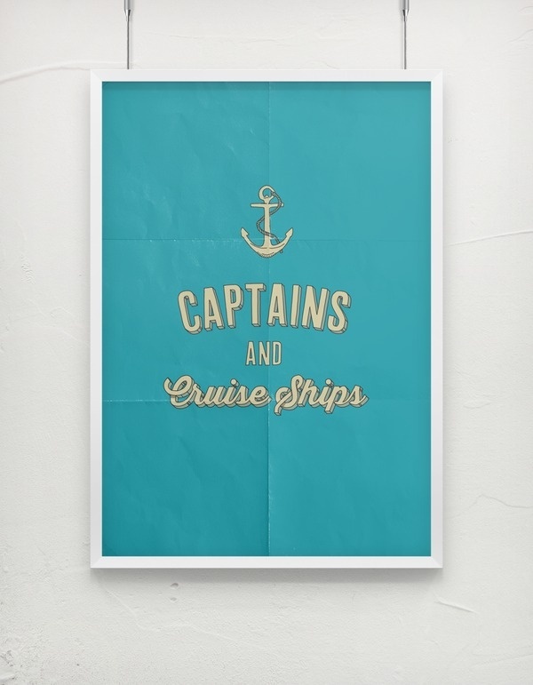 Captains. #owl #pop #city #retro #vintage #poster #art #typography