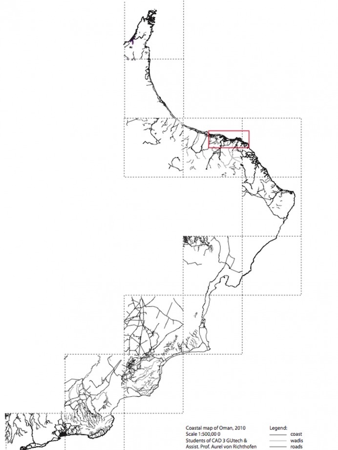 GIS mapping project - Coastline Oman #map #gis