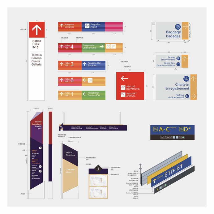 Signage | Sign Design | Wayfinding | Wayfinding signage | Signage design | Wayfinding Design | 国外机场导视设计合集