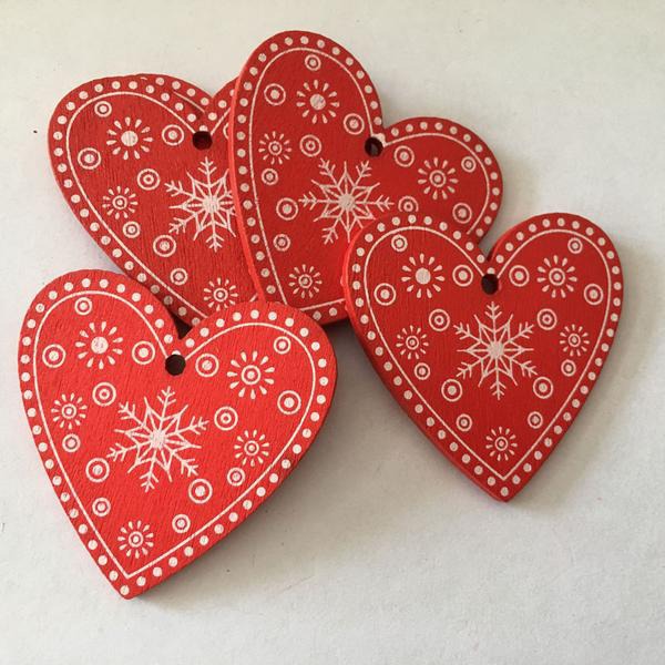 Natural Snowflake Wood Pendant & Drop Ornaments Christmas Tree Wood Craft Xmas Tree Decorations for Home