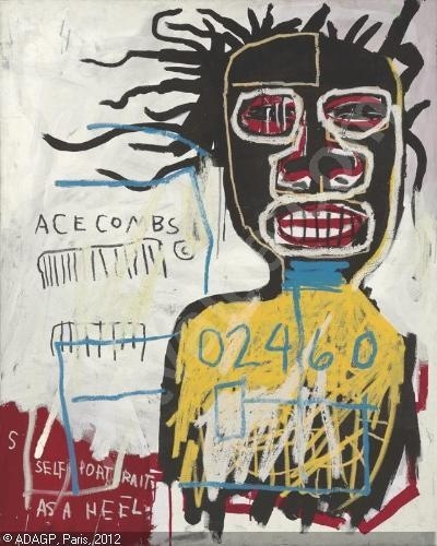 http://www.artvalue.com/photos/auction/0/48/48394/basquiat jean michel 1960 1988 self portrait as a heel 2636524.jpg #michel #jean #basquiat