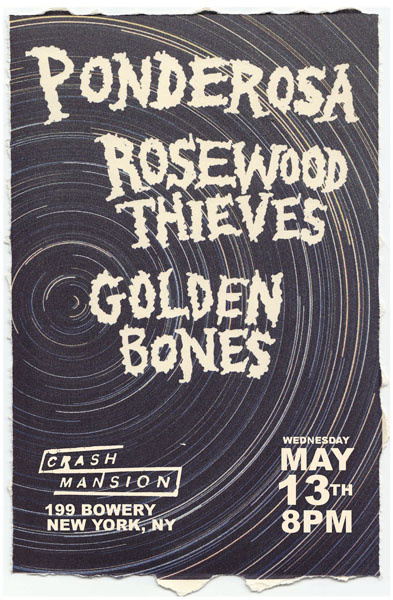 golden bones flyer - Matt Terrell #flyer #band #goldenbonesband