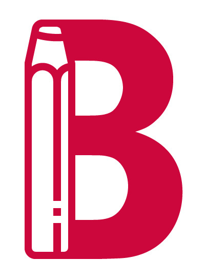 Brignolo Falegnameria #red #pictogram #branding #icon #logo #pencil