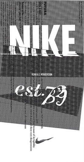 Nike Design Intern Showcase. #henderson #infographics #nike #established #kendall #henders