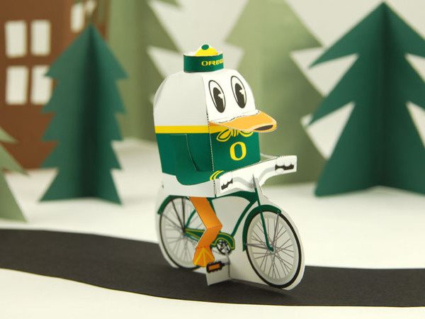 uofo_duck_bicycle #cut #paper