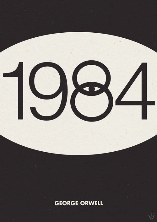 missionpizza:1Â 9Â 8Â 4 #george #design #book #cover #1984 #orwell