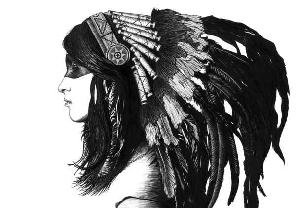 Indian Art Print #illustration #society #6