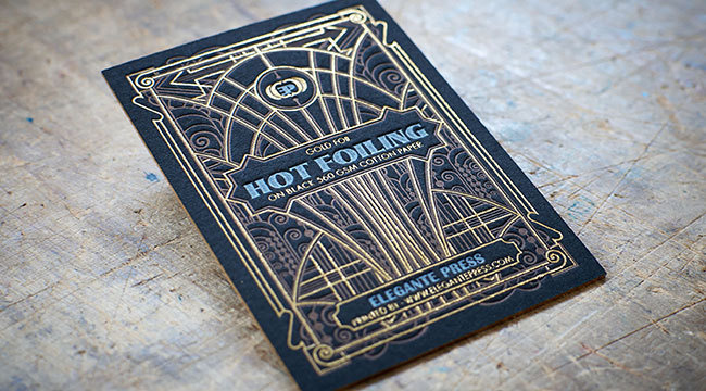 Letterpress business cards sample. Available on shop.elegantepress.com