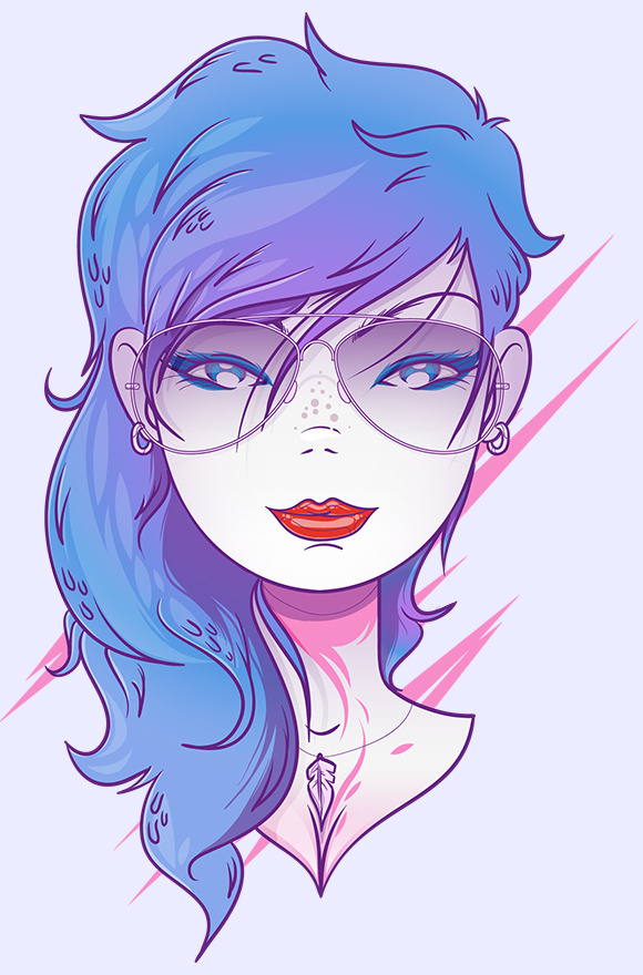 Pretty Face by Victor Vergara #portrait #illustration
