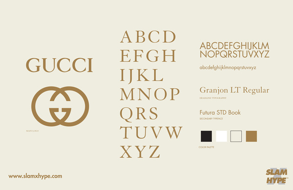 Gucci Typography: Every Streetwear Font & Fashion House Font in One Infographic