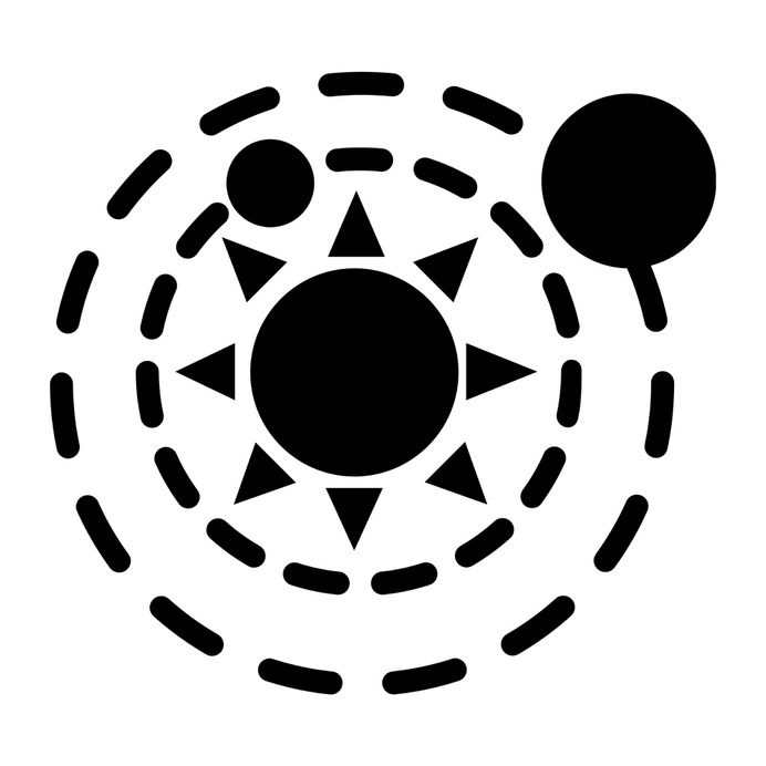 See more icon inspiration related to galaxy, outer space, solar system, sun, space, planets, orbits, circles, circular and shapes on Flaticon.