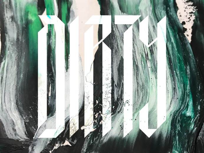 Blackletter Experiments - DIRTY josh kulchar headline display type condensed font texture grunge type designer type design letterform font typography graphic design design art direction dirty custom type blackletter