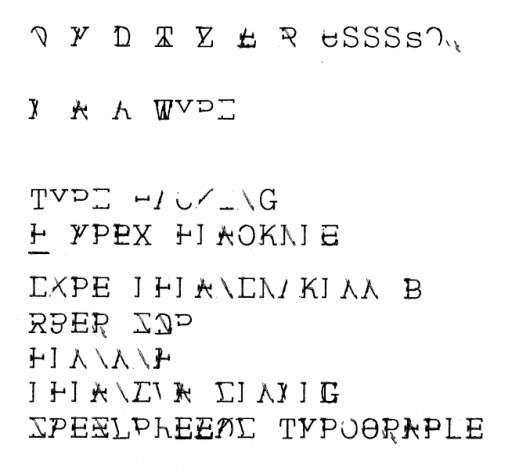 nielsberk.com/sketches #shapewriter #type #typewriter #typography