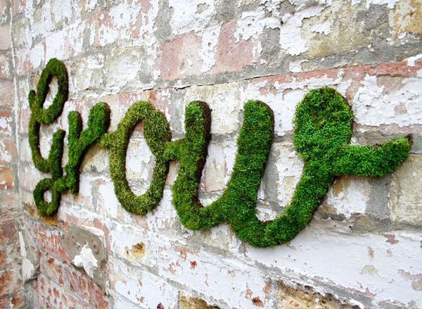 anna garforth moss graffiti designboom #graffiti #moss #typography