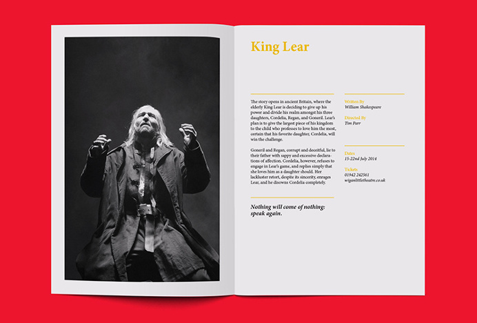 Wigan Little Theatre by Alphabet #print #graphic design #magazine