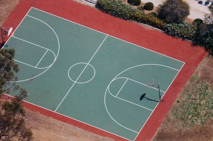 Karl Hab Captures Stunning Views of LA's Tennis and Basketball Courts From Above