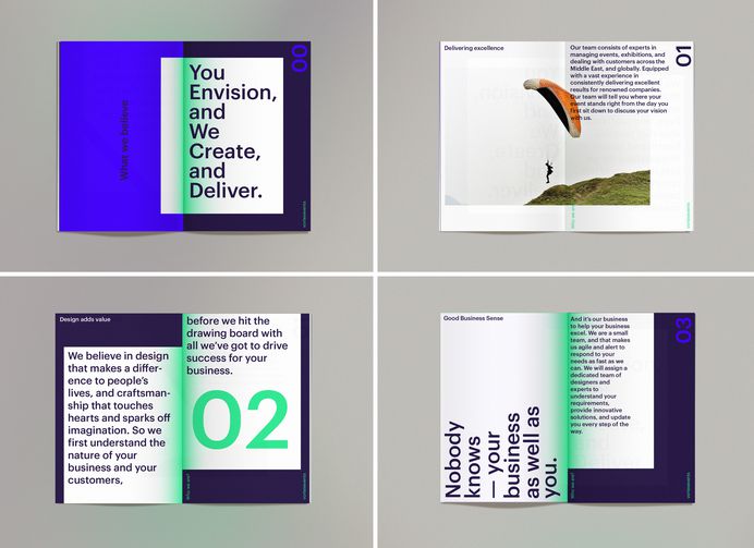 Vortex events® on Behance, layout