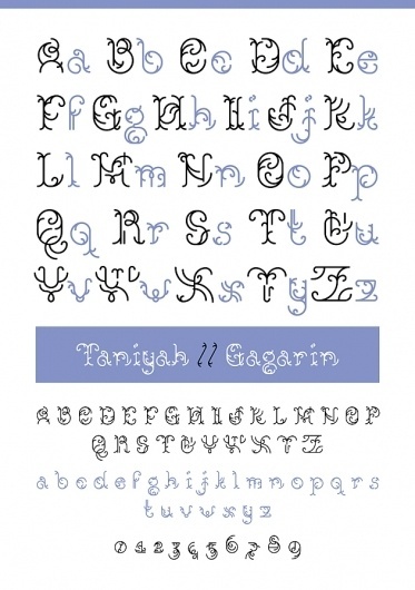 Novo Typo - Gagarin Taniyah - Type specimen #novo #design #typeface #typo #typography