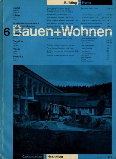 Bauen+Wohnen: Volume 02, Issue 06 | Flickr - Photo Sharing! #swiss #design #graphic #cover #grid #bauen+wohren #magazine #typography