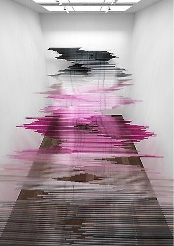 Teresita Fernández Night Writing (Installation View), Lehmann Maupin Gallery #art