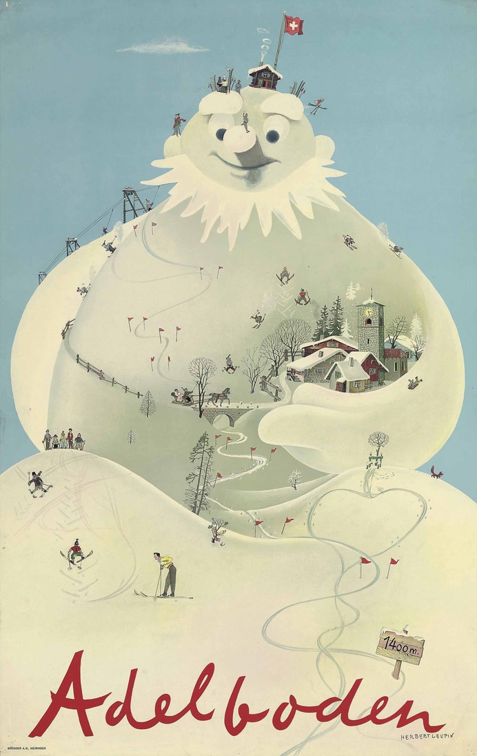 Herbert Leupin (1916-1999) | ADELBODEN | Posters, Signage & Advertising, posters | Christie's