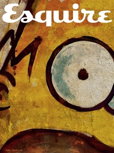 Esquire Take Cover project at iainclaridge.net #simpsons #print #homer #esquire