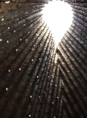 Bruder Klaus Chapel, Mechernich #zumthor #concrete #swiss #sky #chapel #light