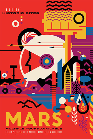 NASA Poster | Mars #poster #nasa #illustration