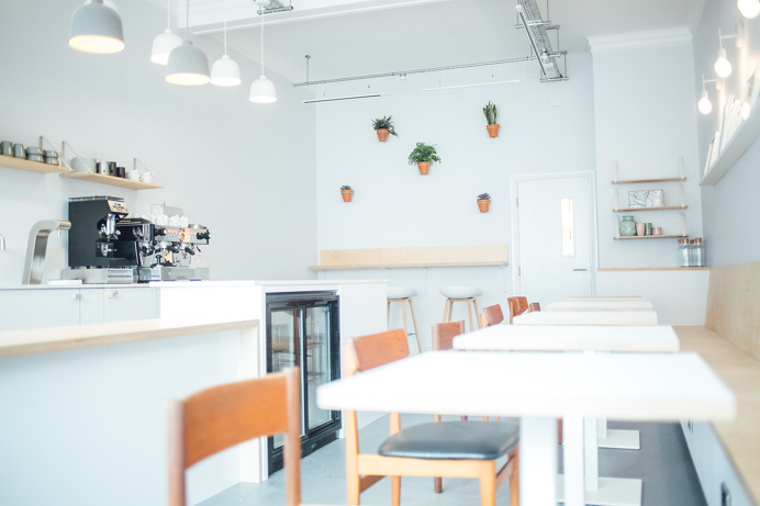 Brand identity for café 'Stories' restaurant bar cafe subtle minimal branding corporate graphic design visual identity coffee eat food prin
