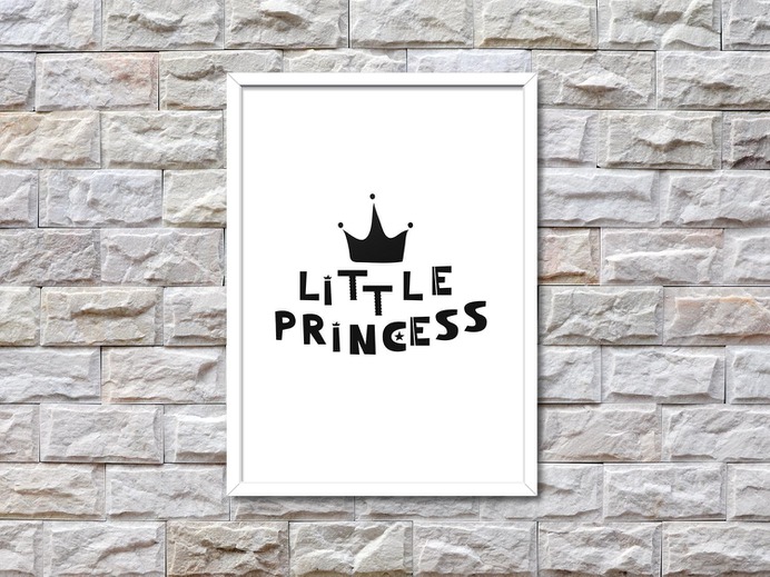 Little Princess Kids Nursery Scandinavian Wall Art – Pikstok