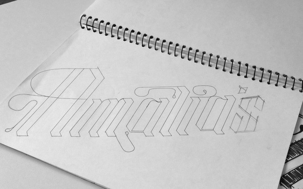 Café Amalia — Tom Clayton / Swear Words #typography