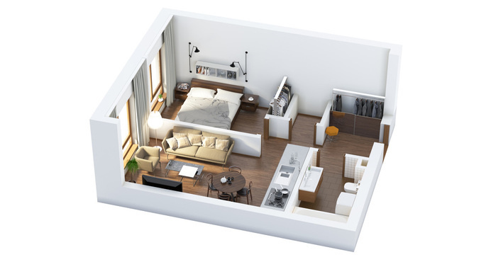 3d floor plan #render