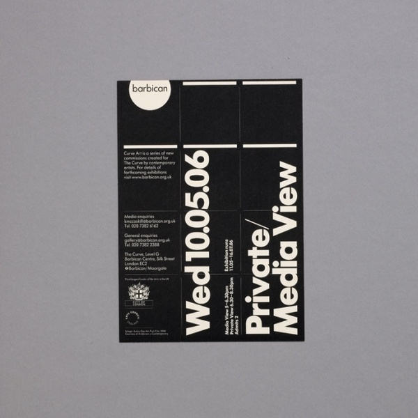 Barbican collateral, by North Creative Journal #type #layout