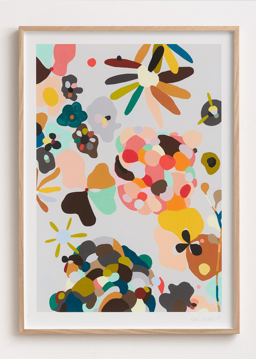 Painting, flowers, abstraction