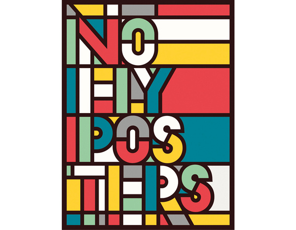No Fly Posters by Hey Estudio #flat #poster #typography