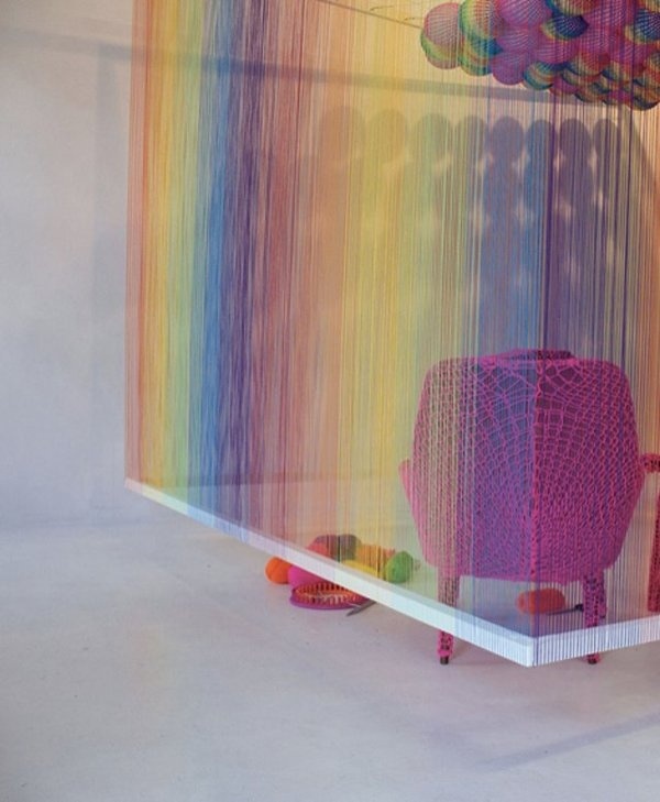 CJWHO ™ (The Rainbow Room by Pierre Le Riche The Rainbow...) #creative #installation #crafts #design #colors #art #rainbow