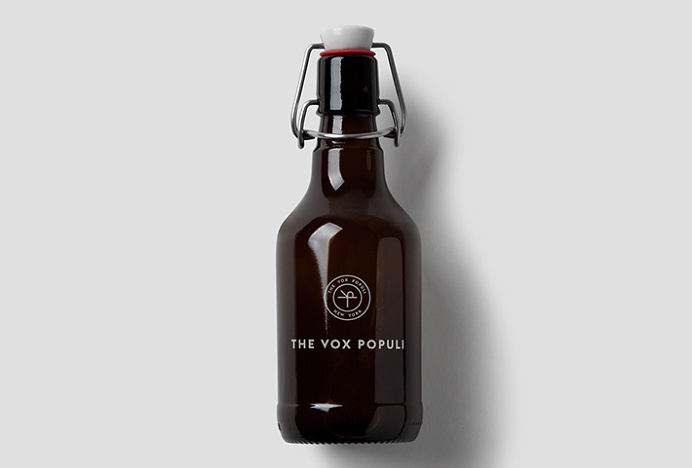 The Vox Populi by Sam Curtis #logo #circle #mark #symbol #bottle