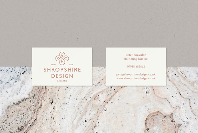 Shropshire Design by Alan Cheetham #graphic design #print #business card