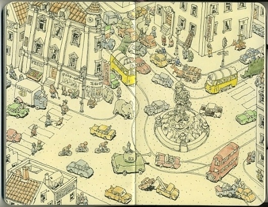 Moleskine Sketches by Mattias Adolfsson | Best Bookmarks