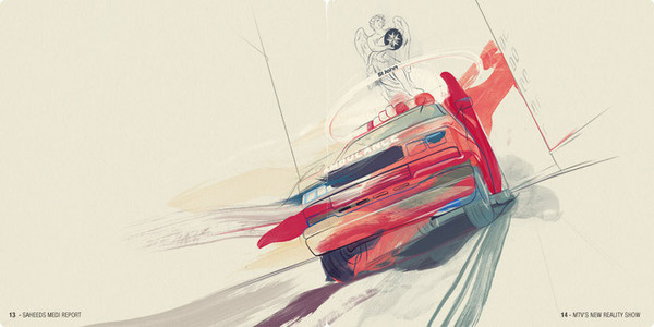 Auckland City Monthly Andrew Archer #illustration #paint #andrew archer