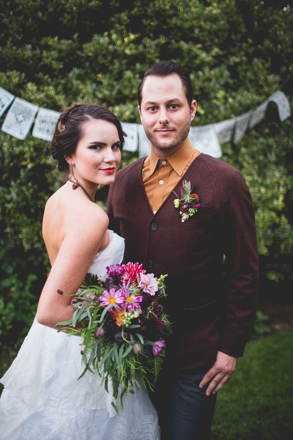 http://www.100layercake.com/blog/wp-content/uploads/2014/10/Frida-Kahlo-day-of-the-dead-wedding-inspiration-14.jpg #flowers