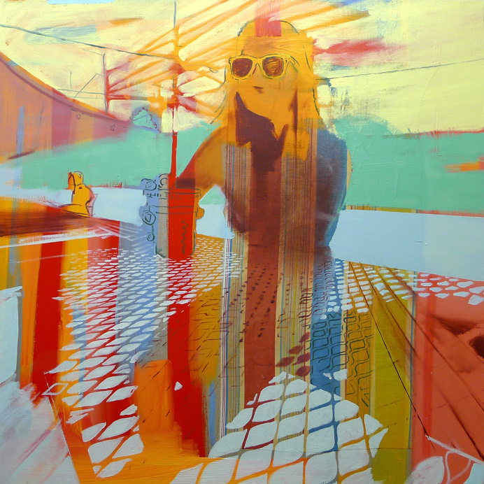 Abstract Oil on Linen Paintings by Andrew Fish