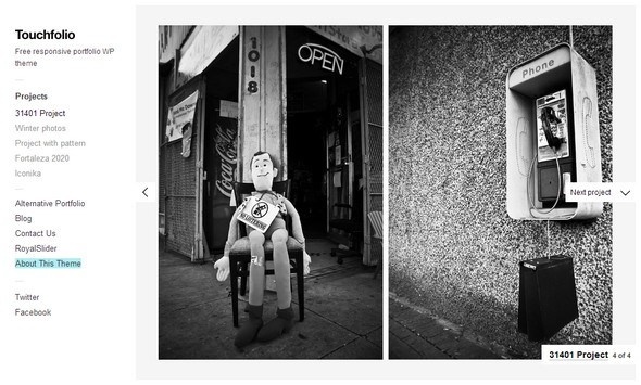 Free Minimalist Portfolio WordPress Themes