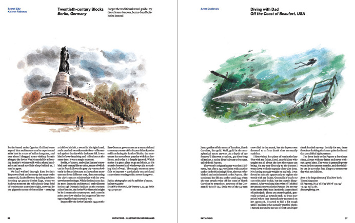 Spreads, layout, magazine