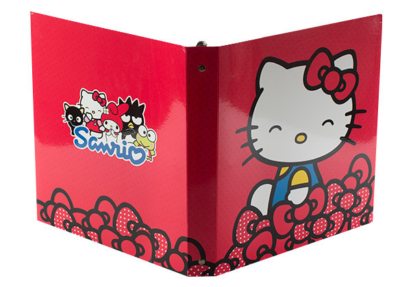 2 Pocket Reinforced 3 Ring Binder for Sanrio (Hello Kitty)